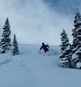Brady At Bear Paw Heliskiing Deep Powder