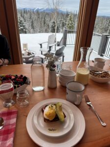 Bear Paw Heliskiing Chef Mark Crofton Breakfast