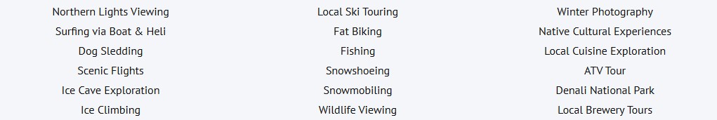 Heliskiing Down Day Activities at TPX