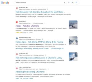 Google Heli Ski Chamonix