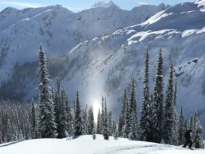Heliskiing Blue Bird Day Crystals