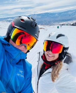 Nancy Brady And Pete Brady Heli Skier