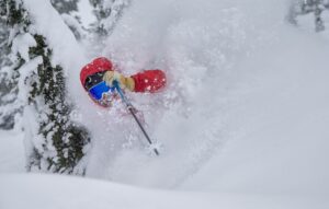 Northern Escape Heliskiing Yellow Cedar Lodge Powder Blast Heli-Skier