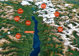 Stellar Heliskiing 7 Zone Terrain Map Heli Skier